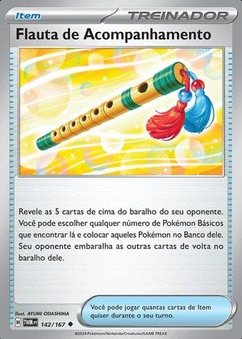 Carta Accompanying Flute 142/167 do set Máscaras do Crepúsculo — Pokémon TCG | Bynx