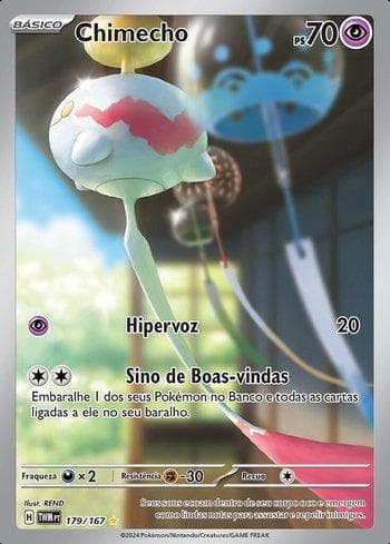 Carta Chimecho 179/167 do set Máscaras do Crepúsculo — Pokémon TCG | Bynx