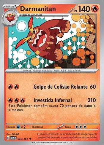 Carta Darmanitan 035/167 do set Máscaras do Crepúsculo — Pokémon TCG | Bynx