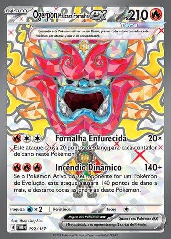 Carta Hearthflame Mask Ogerpon ex 192/167 do set Máscaras do Crepúsculo — Pokémon TCG | Bynx