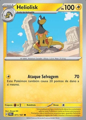 Carta Heliolisk 071/167 do set Máscaras do Crepúsculo — Pokémon TCG | Bynx