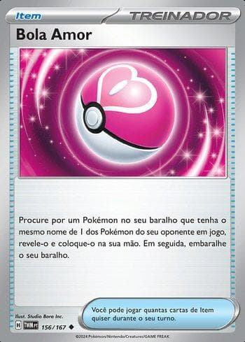 Carta Love Ball 156/167 do set Máscaras do Crepúsculo — Pokémon TCG | Bynx