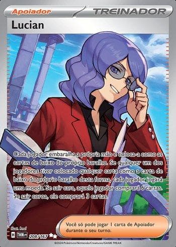 Carta Lucian 208/167 do set Máscaras do Crepúsculo — Pokémon TCG | Bynx