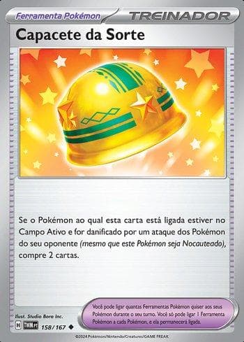 Carta Lucky Helmet 158/167 do set Máscaras do Crepúsculo — Pokémon TCG | Bynx