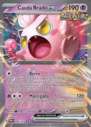 Carta Scream Tail ex 094/167 do set Máscaras do Crepúsculo — Pokémon TCG | Bynx