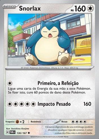 Snorlax 136/167 — Máscaras do Crepúsculo