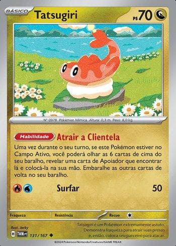 Carta Tatsugiri 131/167 do set Máscaras do Crepúsculo — Pokémon TCG | Bynx