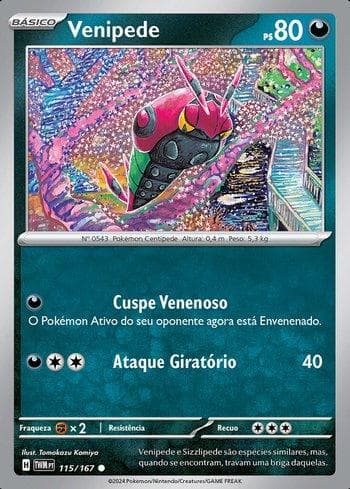Carta Venipede 115/167 do set Máscaras do Crepúsculo — Pokémon TCG | Bynx
