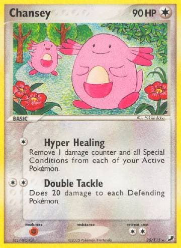 Carta Chansey 20/115 do set Unseen Forces — Pokémon TCG | Bynx