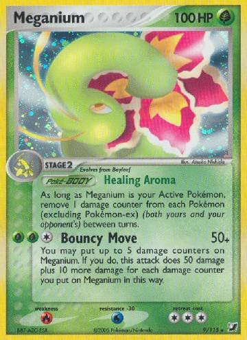 Carta Meganium 9/115 do set Unseen Forces — Pokémon TCG | Bynx