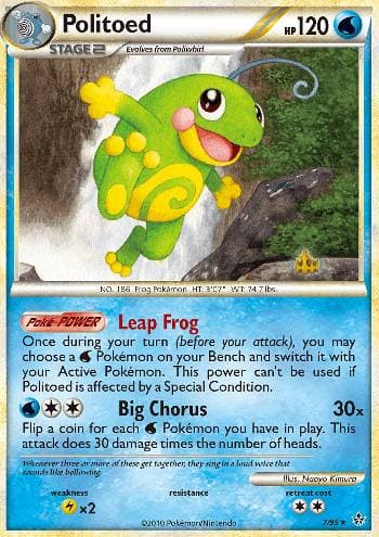 Carta Politoed 7/95 do set Revelado — Pokémon TCG | Bynx
