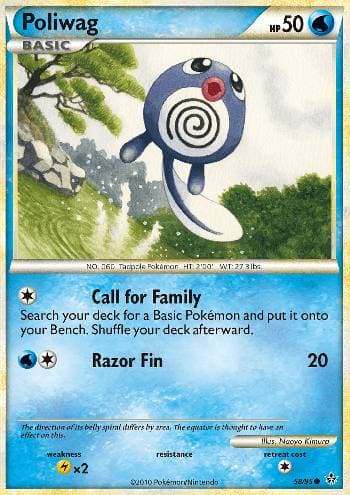 Carta Poliwag 58/95 do set Revelado — Pokémon TCG | Bynx