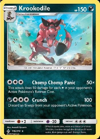 Carta Krookodile 116/214 do set Elos Inquebráveis — Pokémon TCG | Bynx