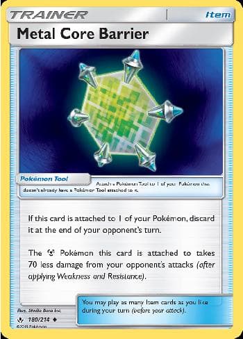 Carta Metal Core Barrier 180/214 do set Elos Inquebráveis — Pokémon TCG | Bynx