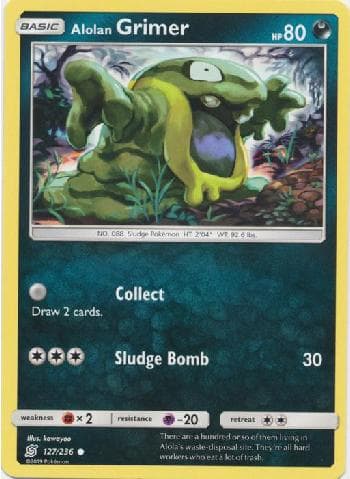 Carta Alolan Grimer 127/236 do set Sintonia Mental — Pokémon TCG | Bynx