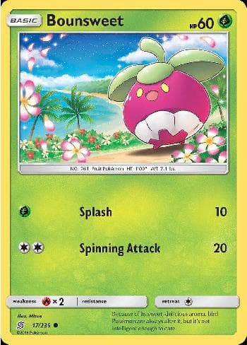 Carta Bounsweet 17/236 do set Sintonia Mental — Pokémon TCG | Bynx