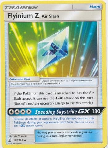 Carta Flyinium Z: Air Slash 195/236 do set Sintonia Mental — Pokémon TCG | Bynx