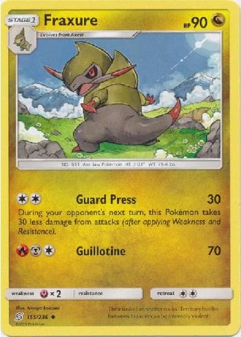 Carta Fraxure 155/236 do set Sintonia Mental — Pokémon TCG | Bynx