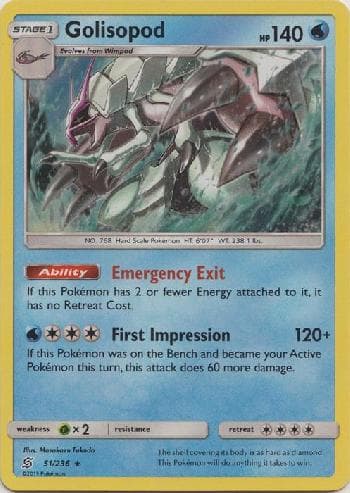 Carta Golisopod 51/236 do set Sintonia Mental — Pokémon TCG | Bynx