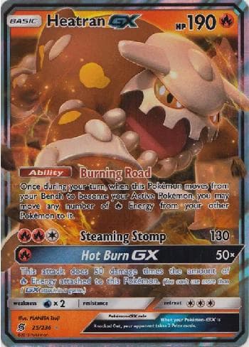 Carta Heatran-GX 25/236 do set Sintonia Mental — Pokémon TCG | Bynx
