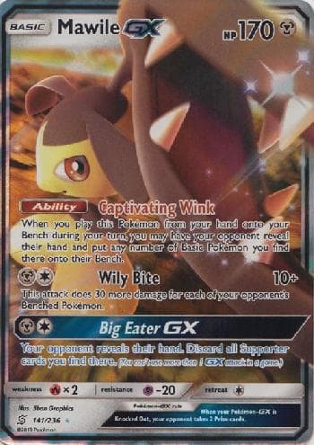 Carta Mawile-GX 141/236 do set Sintonia Mental — Pokémon TCG | Bynx