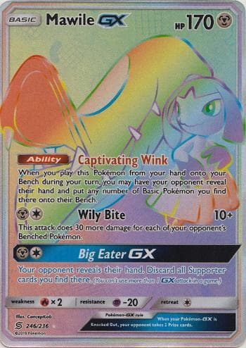 Carta Mawile-GX 246/236 do set Sintonia Mental — Pokémon TCG | Bynx