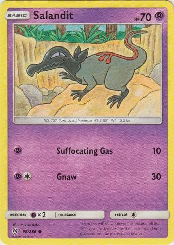 Carta Salandit 98/236 do set Sintonia Mental — Pokémon TCG | Bynx