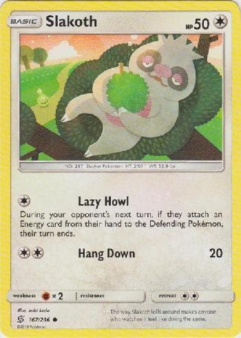Carta Slakoth 167/236 do set Sintonia Mental — Pokémon TCG | Bynx