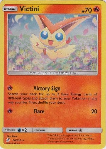 Carta Victini 26/236 do set Sintonia Mental — Pokémon TCG | Bynx