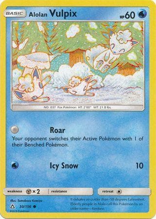 Carta Alolan Vulpix 30/156 do set Ultraprisma — Pokémon TCG | Bynx