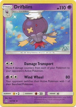 Carta Drifblim 52/156 do set Ultraprisma — Pokémon TCG | Bynx