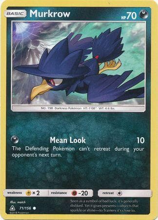 Carta Murkrow 71/156 do set Ultraprisma — Pokémon TCG | Bynx