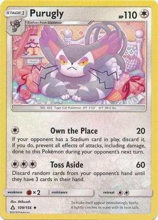 Carta Purugly 109/156 do set Ultraprisma — Pokémon TCG | Bynx