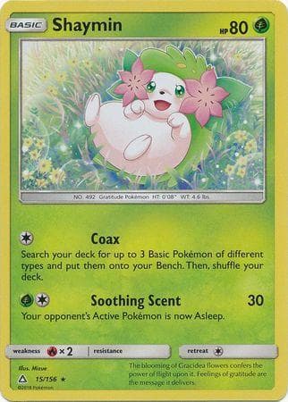 Carta Shaymin 15/156 do set Ultraprisma — Pokémon TCG | Bynx