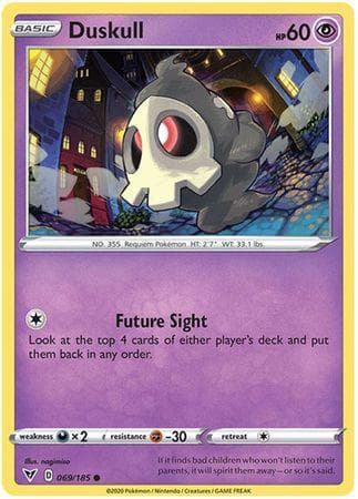 Carta Duskull 69/185 do set Voltagem Vívida — Pokémon TCG | Bynx