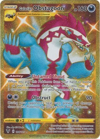 Carta Galarian Obstagoon 198/185 do set Voltagem Vívida — Pokémon TCG | Bynx