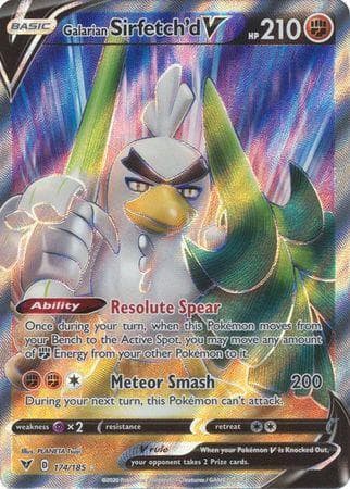 Carta Galarian Sirfetch'd-V 174/185 do set Voltagem Vívida — Pokémon TCG | Bynx