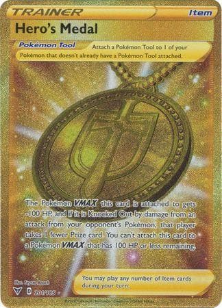 Carta Hero's Medal 201/185 do set Voltagem Vívida — Pokémon TCG | Bynx