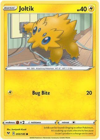 Carta Joltik 55/185 do set Voltagem Vívida — Pokémon TCG | Bynx