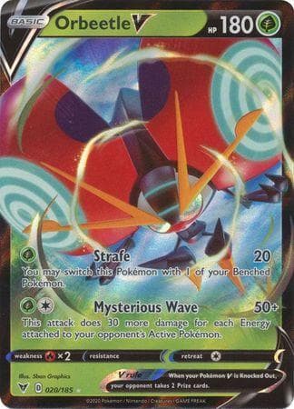 Carta Orbeetle-V 20/185 do set Voltagem Vívida — Pokémon TCG | Bynx