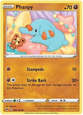 Carta Phanpy 86/185 do set Voltagem Vívida — Pokémon TCG | Bynx