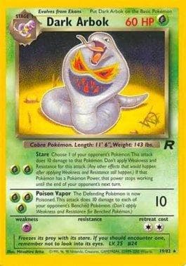 Carta Dark Arbok #004 do set WOTC Promotional Cards — Pokémon TCG | Bynx