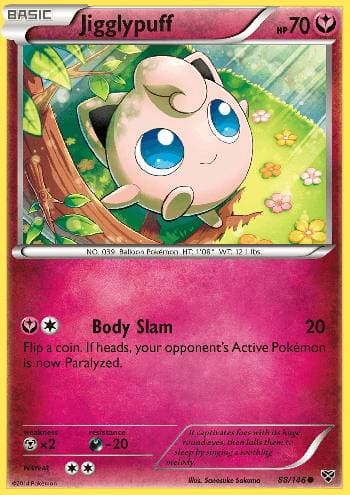Carta Jigglypuff 88/146 do set XY — Pokémon TCG | Bynx
