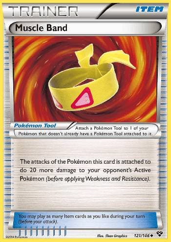 Carta Muscle Band 121/146 do set XY — Pokémon TCG | Bynx