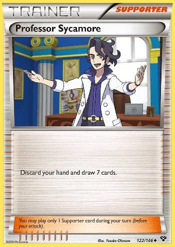Carta Professor Sycamore 122/146 do set XY — Pokémon TCG | Bynx