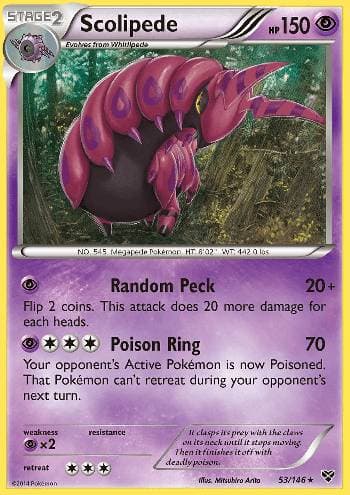 Carta Scolipede 53/146 do set XY — Pokémon TCG | Bynx