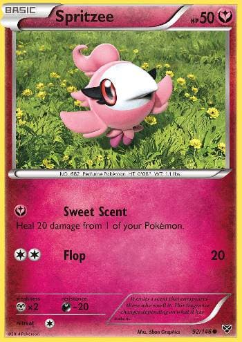 Carta Spritzee 92/146 do set XY — Pokémon TCG | Bynx