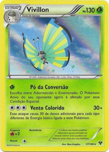 Carta Vivillon (Savanna) 17e/146 do set XY — Pokémon TCG | Bynx