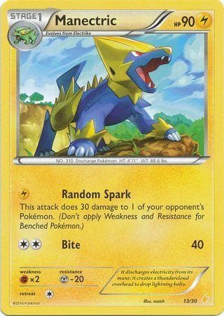 Manectric 13/30 — XY Trainer Kit: Pikachu Libre and Suicune