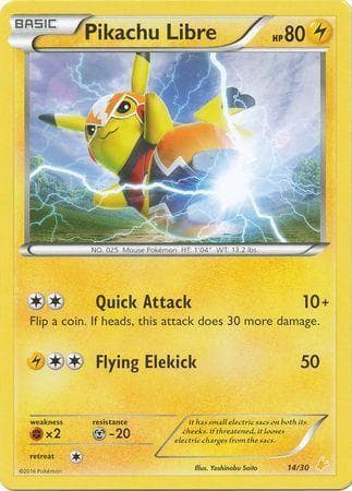 Pikachu Libre 14 — XY Trainer Kit: Pikachu Libre and Suicune